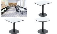 PAPERFLOW Table de bistrot Mezzo, (L)800 x (P)800 mm, blanc (74600591)