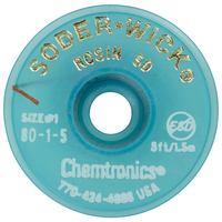 Chemtronics Soder-Wick-Rosin Entlötlitze, 1,5 mm, 30,5 m
