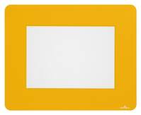 Durable Adhesive Non Slip Floor Frame Safety Label Holder - 10 Pack - A5 Yellow