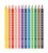 Farbstift Buntstifte Silverino 12er dreieckig, dick, 5, sortiert, in Schachtel