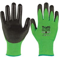 Handschuh Traffi Glove GRÜN, TG5010 Classic, Gr. 11, (Cut Level 5), X-Dura-PU-Beschichtung