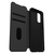 OtterBox Strada - Funda con tapa en cuero auténtico Anti Caídas, fina y elegante para Samsung Galaxy S20 Shadow Negro - Funda