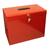 Metal File Box with 5 Suspension Files and 2 Keys Steel A4 Red