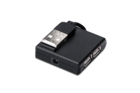 DIGITUS USB 2.0 High-Speed Hub 4-port 4x USB A/F. 1x USB B mini/M. incl. USB cable.