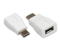 Adapter USB 2.0, USB-C-Stecker an USB 2.0 Micro B Buchse, weiß, Good Connections®