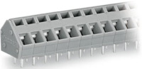 Leiterplattenklemme, 6-polig, RM 5 mm, 0,08-2,5 mm², 24 A, Käfigklemme, grau, 23