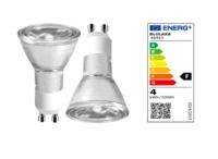LED-Lampe, GU10, 4 W, 345 lm, 240 V (AC), 2700 K, 36 °, klar, warmweiß, F
