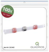 Quadrios 22C462 Ütközős összekötő Zsugorcsővel 0.5 mm² 1.0 mm² Teljesen szigetelt Piros 1 készlet