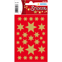Sticker Sterne 6-zackig, gold
