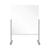 Bi-Office Desk Protective Divider Screen Glass 850x850mm Clear DSP703041