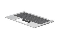 TOP COVER W/KB BL PVCY GR M16980-041, Keyboard, German, Keyboard backlit, HP Einbau Tastatur