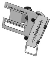 Wall mounted VESA 75 mount with sliding MultiGrip bracket (Black) - MOQ 25Mounting Kits