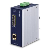 Industrial 2-Port 100/1000X SFP to 1-Port 10/100/1000T 802.3bt PoE++ Media Converter ( 802.3bt Type-4, PoH, Legacy mode support) Netzwerk-Medienkonverter