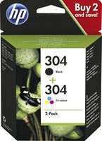 304 2-Pack Black/Tri-Color , Original Ink Cartridges ,