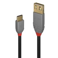 0.15m USB 2.0 C to A Adapter Cable, Anthra Line USB kábelek