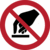 Sicherheitskennzeichnung - Berühren verboten, Rot/Schwarz, 10 cm, Folie, Weiß