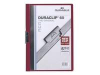 Durable Duraclip® Klemmap A4, 1-60 vel, Rood (pak 25 stuks)