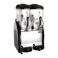 Polar G - Series Slush Machine in Black - Stainless Steel & Plastic - 2 x 12L