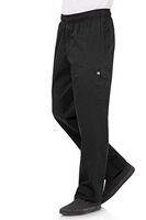 Chef Works Unisex Slim Fit Cargo Chefs Trousers with Zip Fly in Black - M