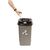 Jantex Beca Bin in Grey with Lid for Vending Cup Disposal - for 500 Cups