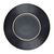 Olympia Anello Plates in Black - Raw Edge - Stoneware - 205mm - Pack of 4