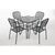 Bolero Square Bistro Table in Black with Patterned Steel Top 710x700x700mm