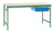 Beistelltisch BASIS stationär mit PVC-Tischplatte in Resedagrün RAL 6011, BxTxH: 1500 x 600 x 780 mm | BBK3059.6011