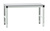 ESD-Arbeitstisch MULTIPLAN Standard Grundtisch mit Melaminplatte, BxTxH = 2000 x 800 x 763-873 mm | LMK3128.7035