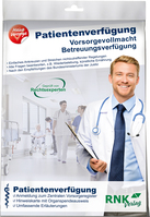 Patientenverfügung mit allen notwendigen Formularen, Format DIN A4