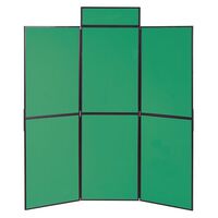 Lightweight folding display panel kit - 6 panel, green