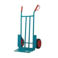 Steel sack trucks with puncture proof wheels