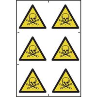 Danger of death symbols sign