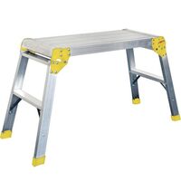 Folding rectangular aluminium work platform