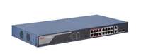 Hikvision 10/100 16x PoE + 2x gigabit combo menedzselhető switch (DS-3E1318P-EI)