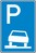 Verkehrszeichen VZ 315-50 Parken auf Gehwegen, 900 x 600, 2mm flach, RA 2