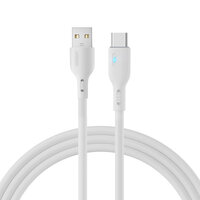 Kabel przewód ze wskaźnikiem LED USB - USB-C 3A 2m biały