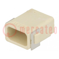 Socket; Connector: PCB-cable/PCB; SSL 1.2; 5A; SMT; male; on PCBs