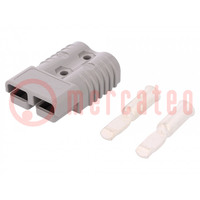Plug; wire-wire; SB® 175; hermaphrodite; PIN: 2; for cable; crimped