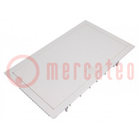 Enclosure: for modular components; IP30; plaster embedded; white