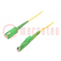 Cables de conexión de fibra óptica; E2/APC,SC/APC; 2m; amarillo