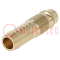 Quick connection coupling; 0÷35bar; brass; L: 44mm; 1000l/min