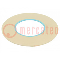 Band: elektroisolierend; W: 2,5mm; L: 45m; Thk: 0,304mm; beige; Acryl