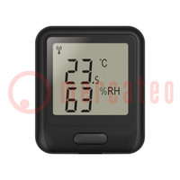 Adatrögzítő; hőmérséklet,páratartalom; ±0,3°C; ±2%; Hőm: -20÷60°C