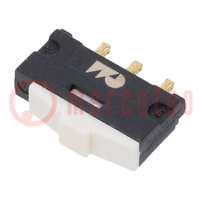 Switch: slide; Pos: 2; 500mA/24VDC; SMD; -40÷105°C; Rinsul min: 1GΩ