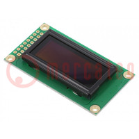 Display: OLED; grafisch; 1,26"; 50x16; Afm: 58x32x10mm; wit; PIN: 16