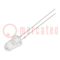 LED; 5mm; blau; 25000÷30000mcd; 8°; Front: gewölbt; 2,9÷3,4V