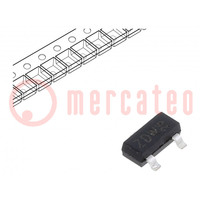 Transistor: PNP; bipolare; 50V; 2A; 1,2W; SOT23,TO236AB