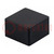 Button; push-in; 5.5mm; -25÷70°C; square; black; 9x9mm