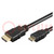 Kabel; HDMI 1.4; HDMI Stecker,mini HDMI Stecker; PVC; L: 1,5m