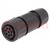 Connector: circular; plug; for cable; PIN: 8; female; w/o contacts